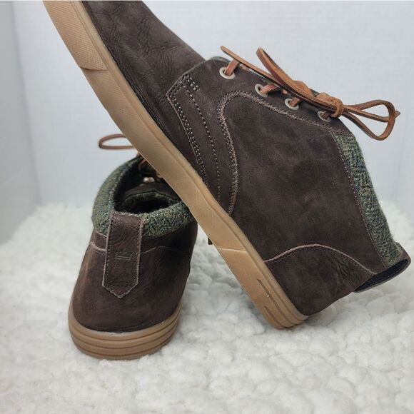 Peter Millar Men’s Leather Chukka Sneakers Brown Mid Top Casual Shoes Size 10 main image 8